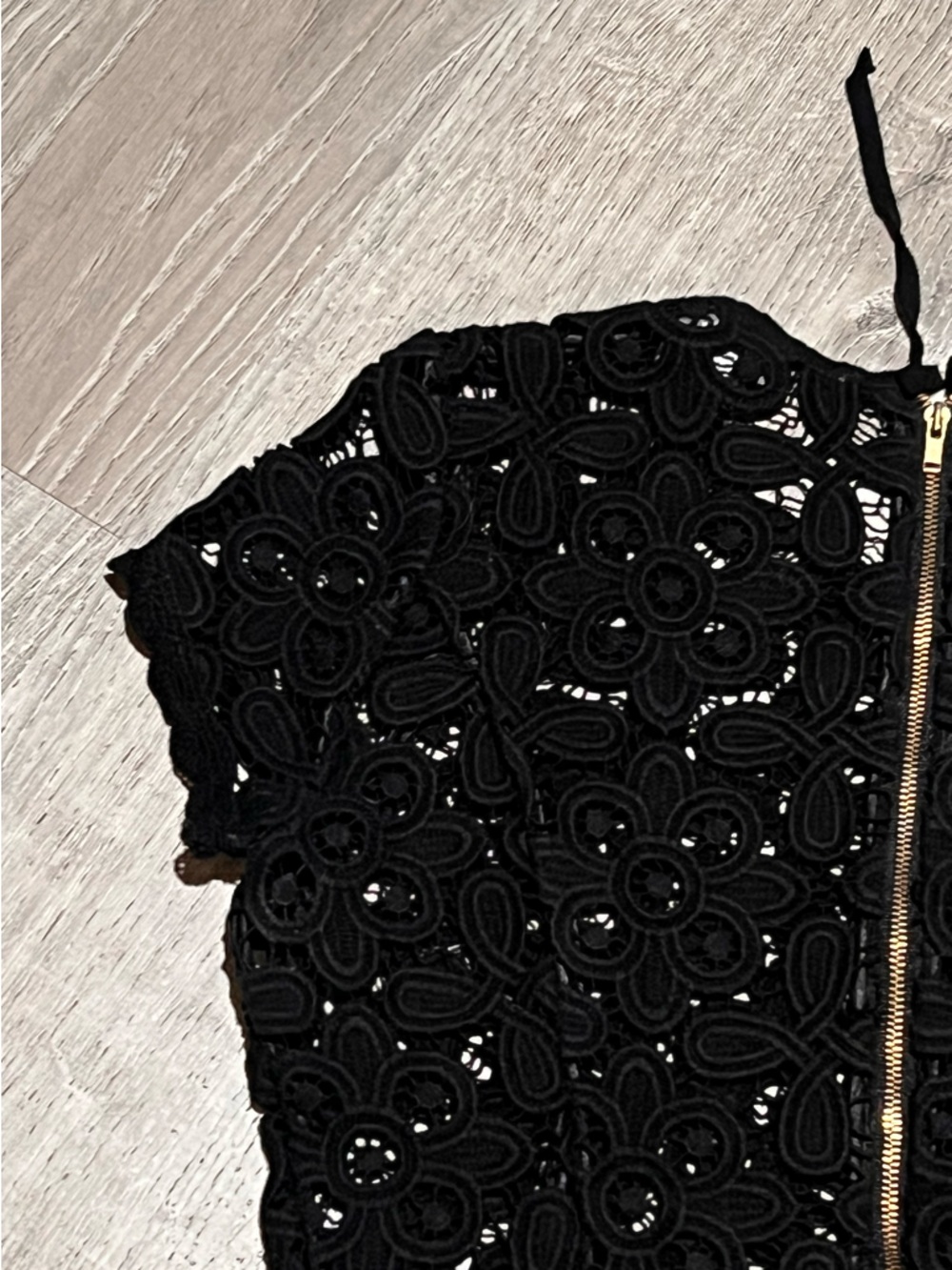 Exclusive for Intermix Black Lace Top - Picture 12 of 16